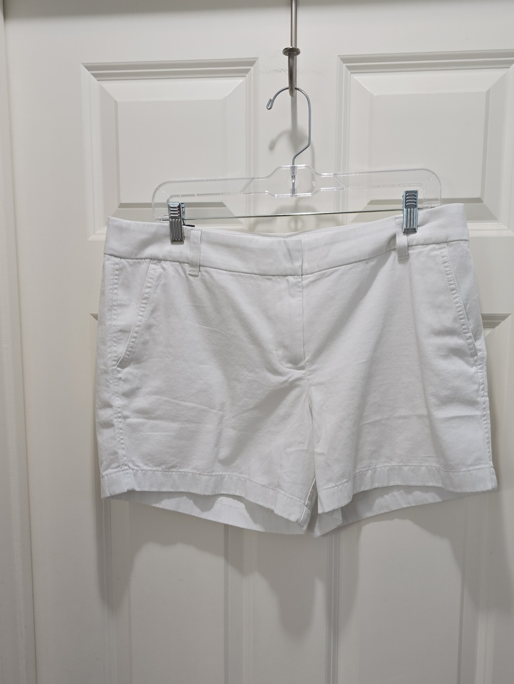 J Crew Classic White Women's Cotton Shorts - Casual Everyday Style